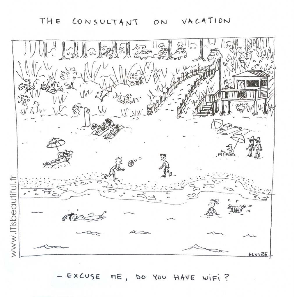 The consultant on vacation